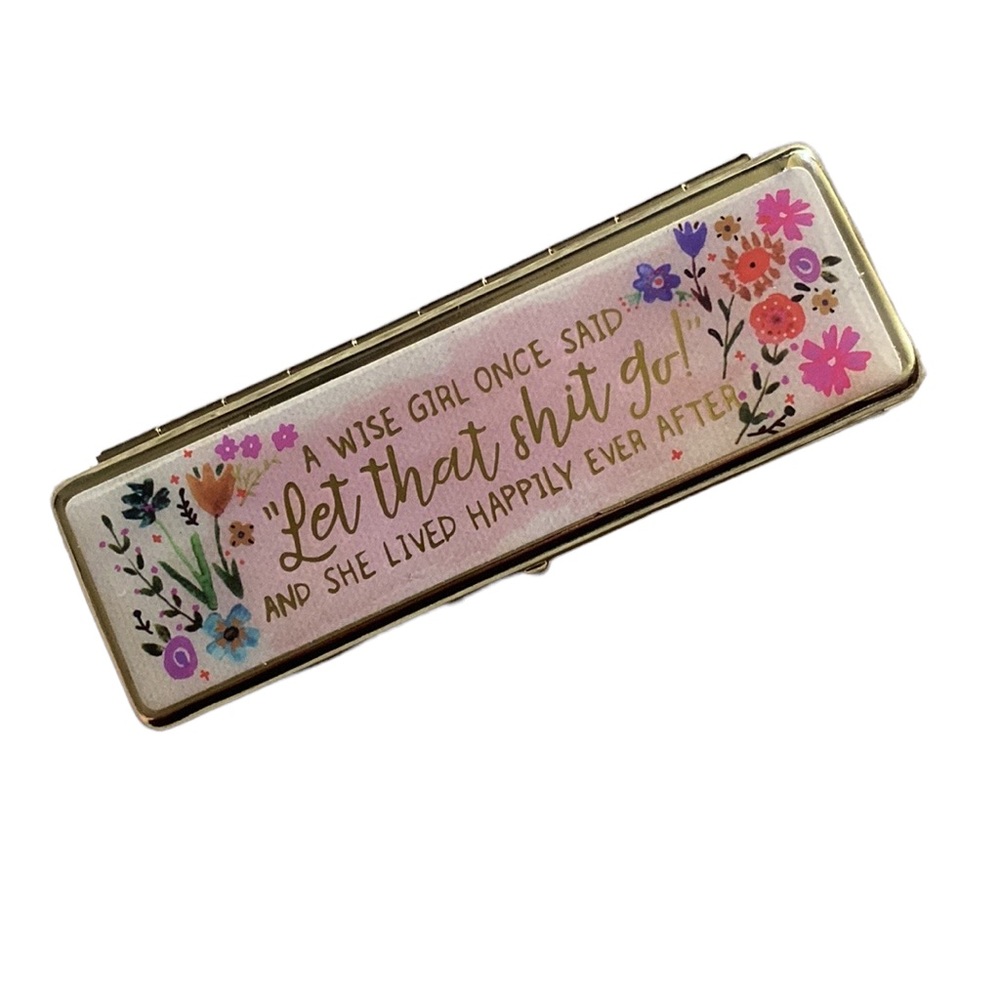 NEW “a wise girl once said” pill organizer - Picture 5 of 6